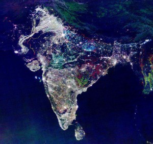 india satellite image diwali fake